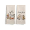 Prosoape de bucătărie moi, rustice, de toamnă | 15,7x23,6 inch, Design modern cu dovleac și flori, Poliester, Lavabil la mașină, Stil fermă bej pentru baie și bucătărie