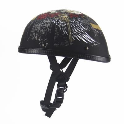 Motocyklová jazdecká prilba Ľahká Priedušná Tlmiaca nárazy Graffiti Retro Otvorená Polovičná