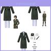 Conjunto de Fantasia Cosplay Anime Attack On Titan Com Capa Levi Ackerman