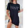 Fashion Casual Homewear Women Nightdress Short Sleeve Dresses Loose Fit Nightwear Home Clothes Nightie Loungewear Dresses