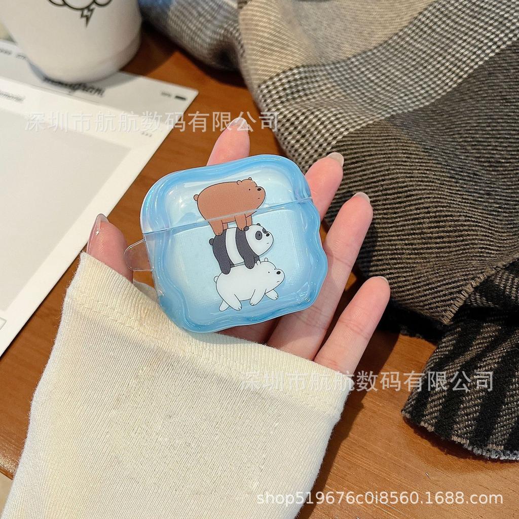Stacked Bear for Apple AirPods 1 Generation Bluetooth Headset Case Airpodspro1 Generation Wireless Bluetooth Ear