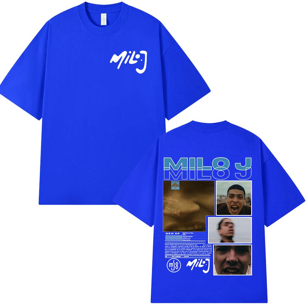 Rapper Milo J La Vida Era Mas Corta Album Graphic T Shirts Unisexs Unisex Hip Hop TShirt Cotton Short Slevee TShirts Streetwear