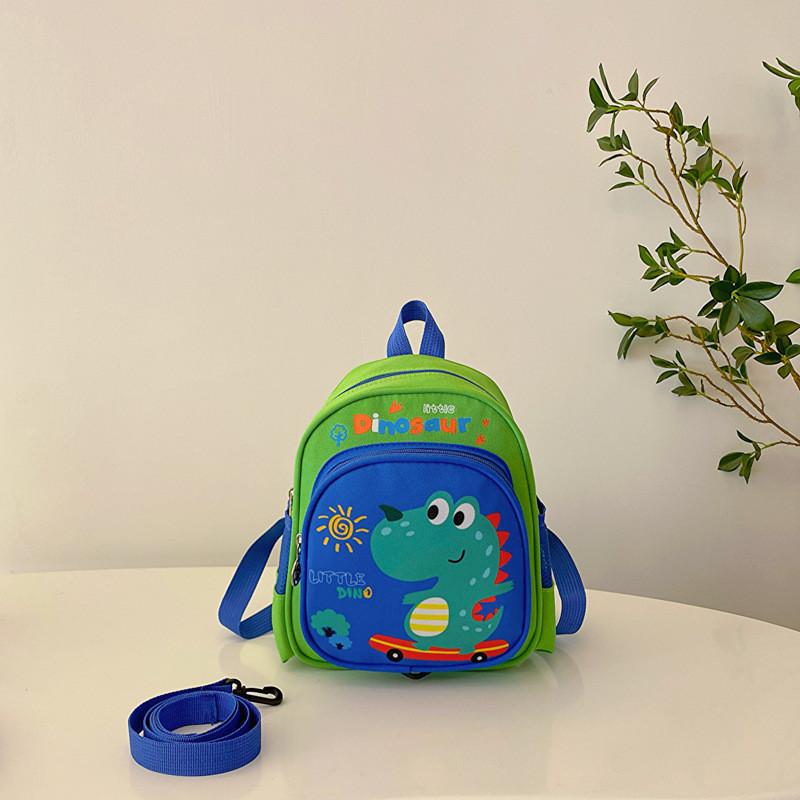 Cute Cartoon Dinosaur Backpack For Preschool Boys And Girls Anti-lost Bag