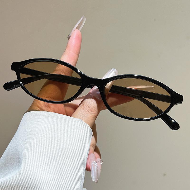 Retro Fashion Oval Small Frame Sunglasses Women'S Street Sunglasses Personalized Trendy Sunglasses