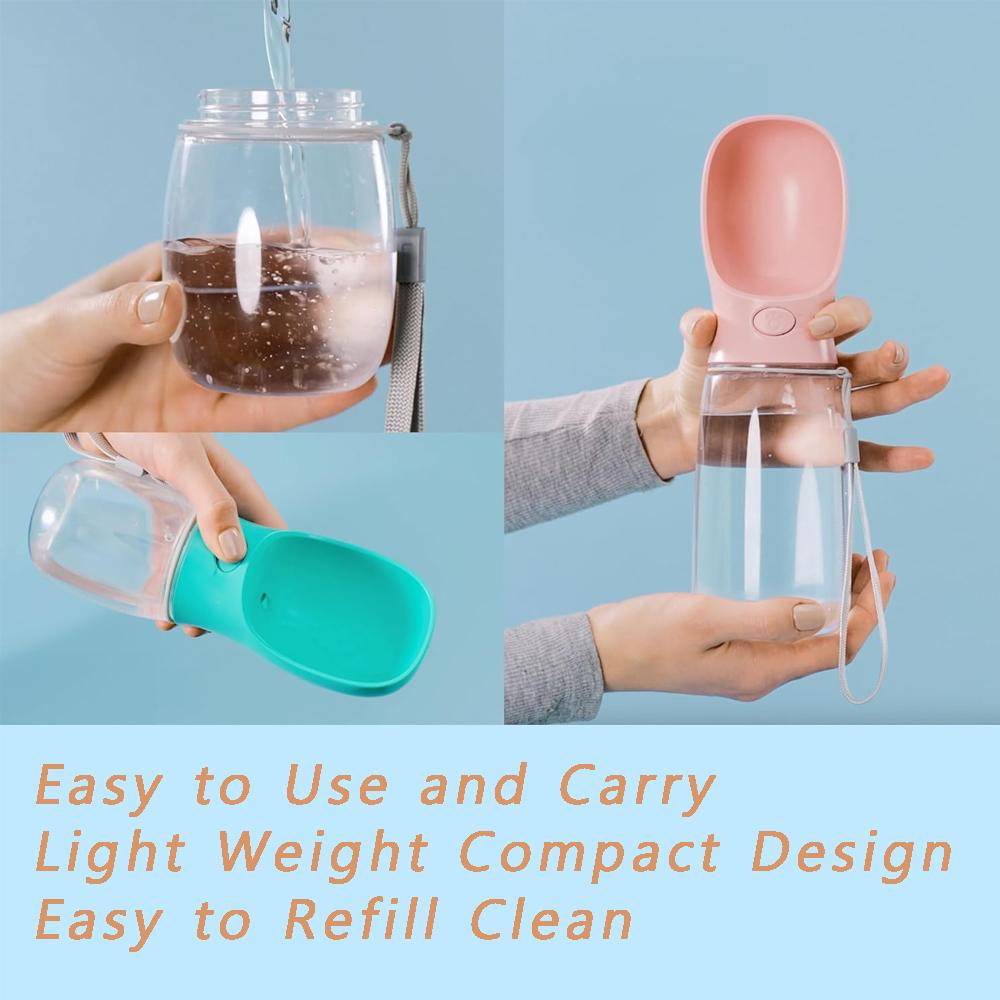 Dog Water Bottle with Storage Food and Water Container for Puppy Portable Pet Water Bowl for Dog Water Dispenser Dog Water Bowl