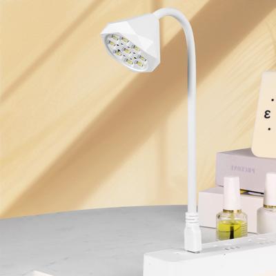 27W Smart Sensor Nail Lamp with USB Plug, 9 LED Beads, 45sCelsius90s Timer, Auto Sensing, Flexible Gooseneck for Gel Nail Curing, Fast Drying for Gel