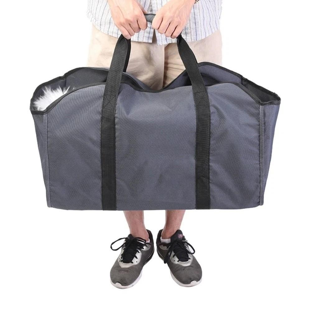 Heavy-Duty Firewood Carrier Bag Large Capacity with Sturdy Handles Log Transporter Scratch-resistant Oxford Cloth