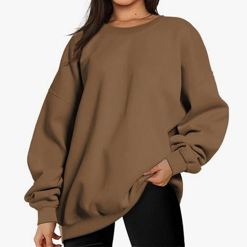 New women's spring and autumn casual tops, fashionable loose sweatshirts