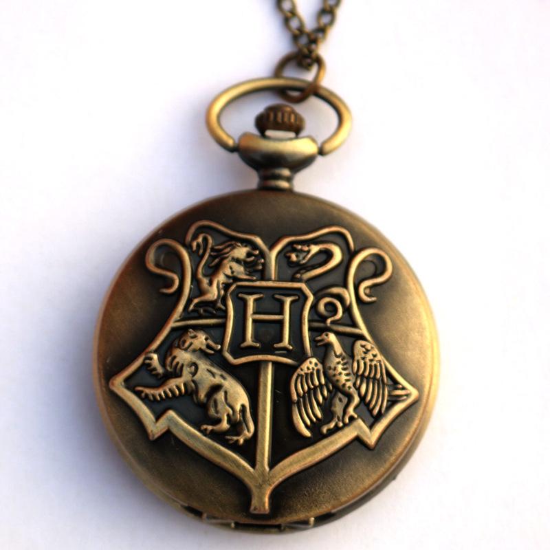 Harry Potter Deathly Hallows Copper Owl Pocket Watch Pendant