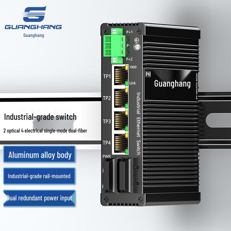 Guanghang Unmanaged Industrial Fiber Optic Transceiver