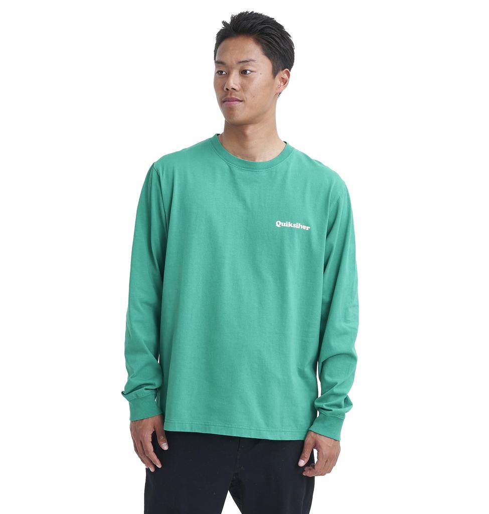 Quiksilver QLT234039 Langarm-T-Shirt mit Grafik-Rückendruck