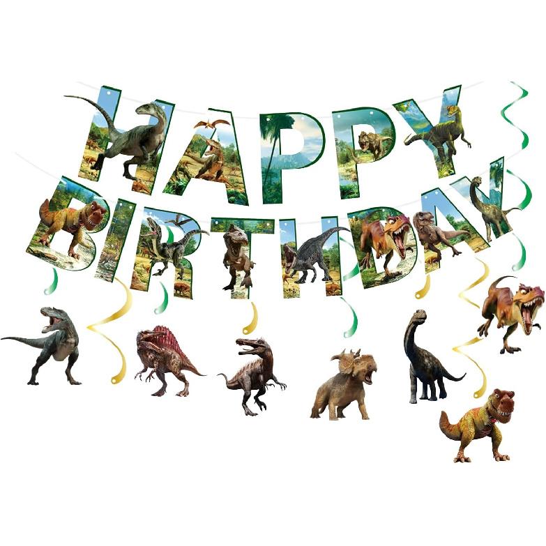 Racing Birthday Decorations, Car F1 Themed Happy Birthday Banner, Boy Girl Funny Party Supplies with Banner and Hanging Swirl