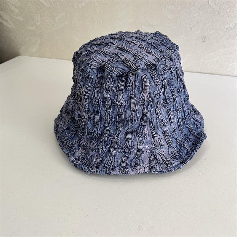 

Новая повседневная универсальная маленькая шляпа-панама тай-дай для лица женская весенне-осенняя для путешествий на открытом воздухе, для шопинга, солнцезащитная шляпа от солнца M（56-58cm） светло-синий