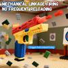 Diy Buildable Building Blocks Toy Gun Mechanical Shell Ejection Continuous Firing Soft Bullet Pistol For Outdoor Cs Game Gift