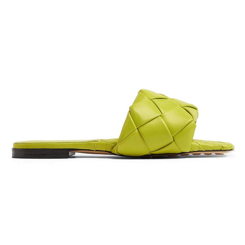 Bottega Veneta  The Lido Sandal Kiwi Women Sneakers Green 608853VBSS07278