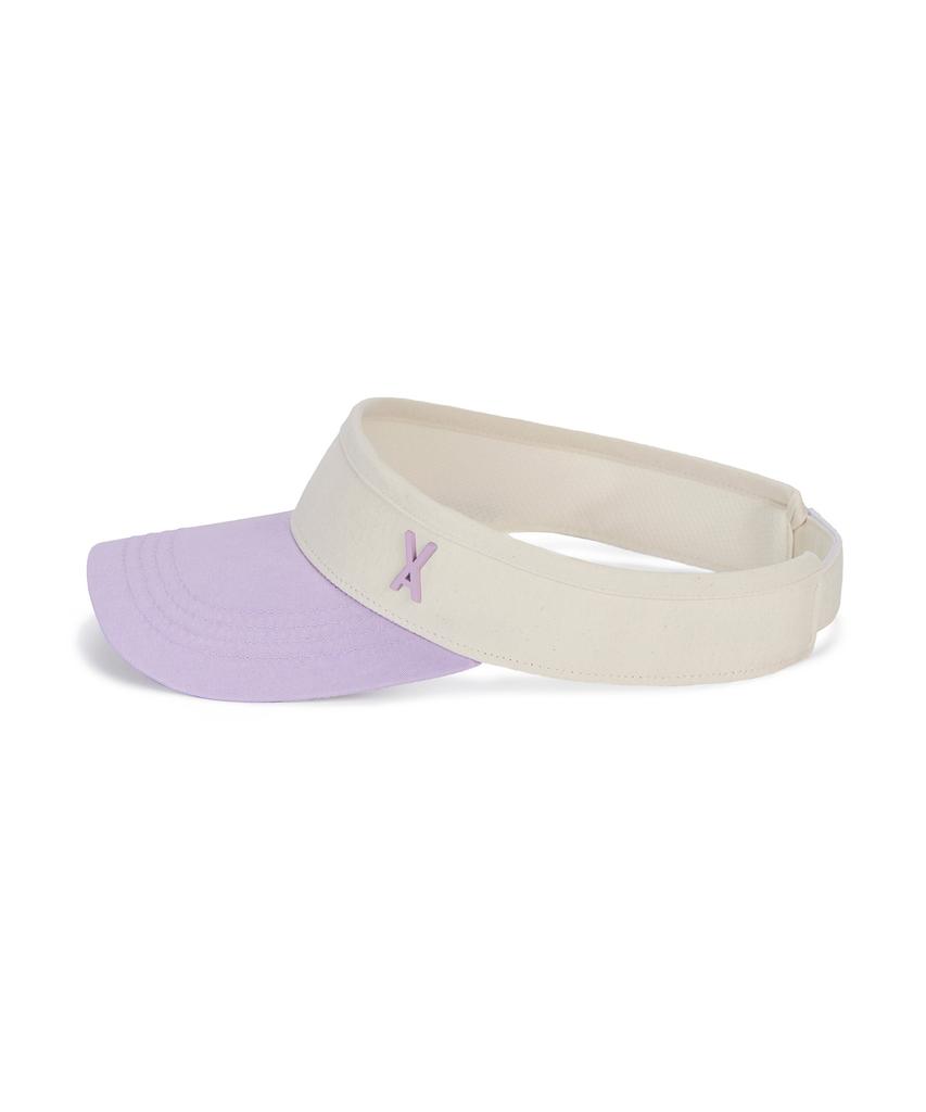 Bajal Studded Logo Two-Tone Sun Cap Purple