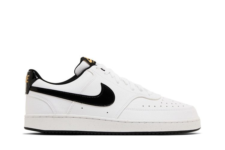 Nike Court Vision Low White Black Metallic Gold