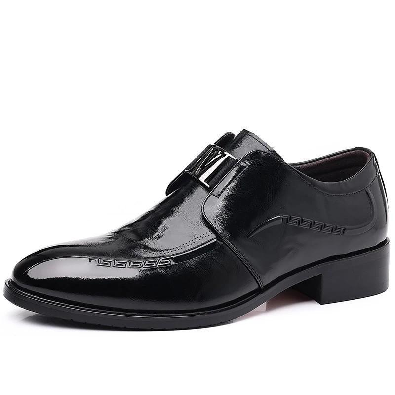 Spring Autumn Leather Business Men's Dress Shoes Fashion Soft Sole Men Derby Shoes Designer Casual Luxury Wedding Shoes Male