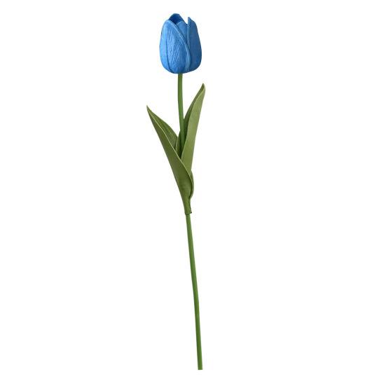 Artificial Tulip Realistic Fake Flower Branch Home Office Wedding Party Table Centerpiece Indoor Outdoor Faux Bloom Decoration