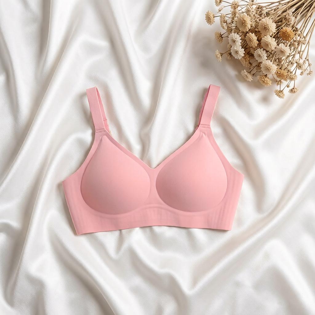 Spring & Summer Wire-Free Cloud Jelly Bra: Seamless, Soft, 3D Support Women's Underwear