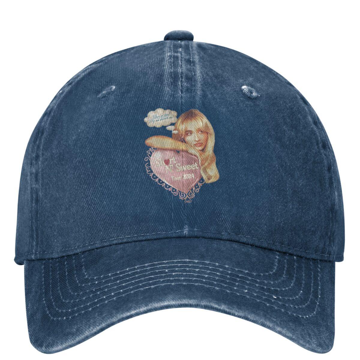 

Sabrina Carpenter Album Short N Sweet Baseball Cap Couple Women Design Trucker Hat Summer y2k Retro Outdoor Sports Snapback Cap One Size