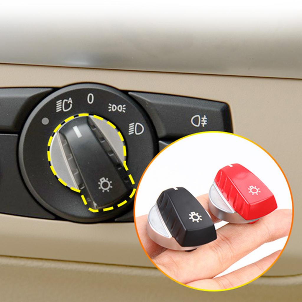 Replacement Headlight Switch Knob Headlight Lamp Switch Rotary Knob Button Cap for BMW 5 Series E60 E61 X5 E70 X6 E71 E72 Z4 E89