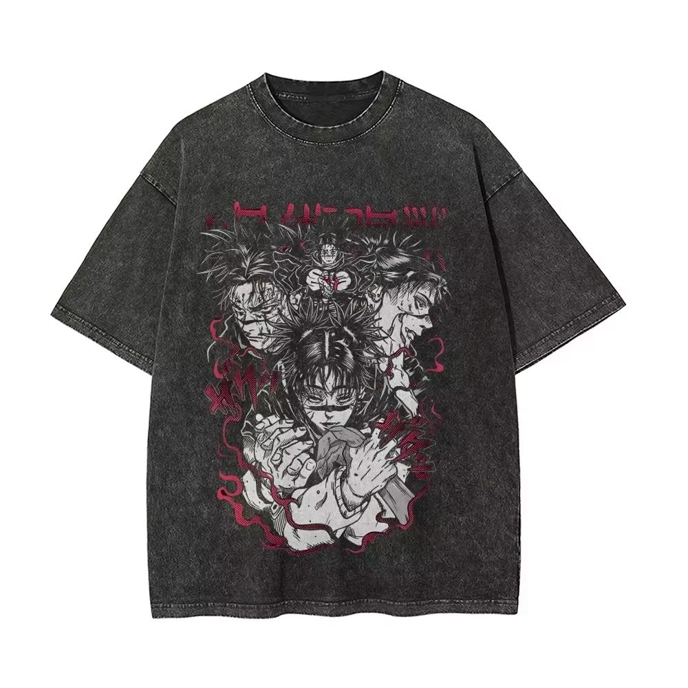 

Choso Blood Tshirt Jujutsu Kaisen T Vintage Washed Retro Anime Harajuku Streetwear Blood Manipulation Manga Men cotton Top XL