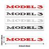 Naklejka Samochodowa Tesla 3D ABS Naklejka na Tylny Bagażnik Samochodu Emblemat Modelu 3 Do Samochodu Tesla Model S X Y 3 Naklejki Akcesoria Oryginalny Design