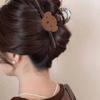 Cute Bear Hair Claw Clip Women Lovely Cartoon Shark Clip Back Head Bun Hair Accessories