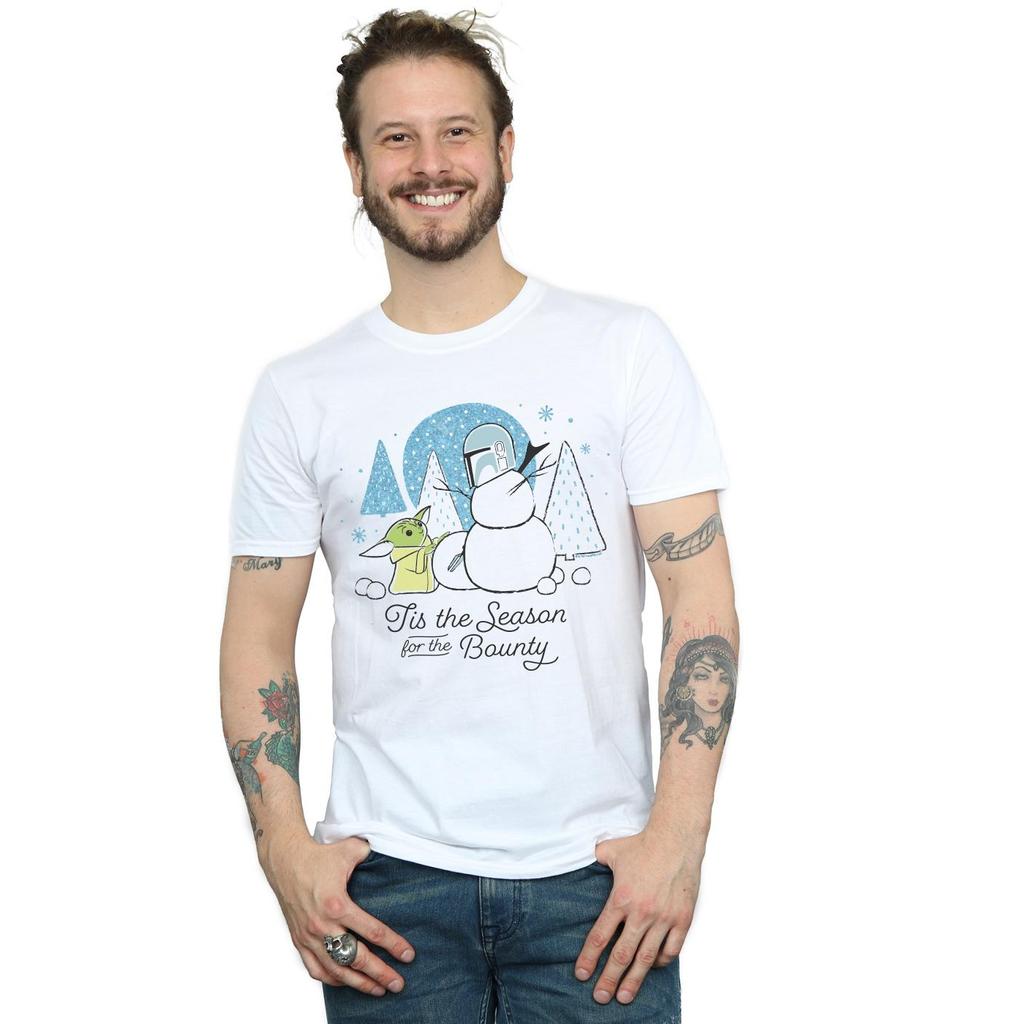 Star Wars Mens The Mandalorian Tis The Season T-Shirt