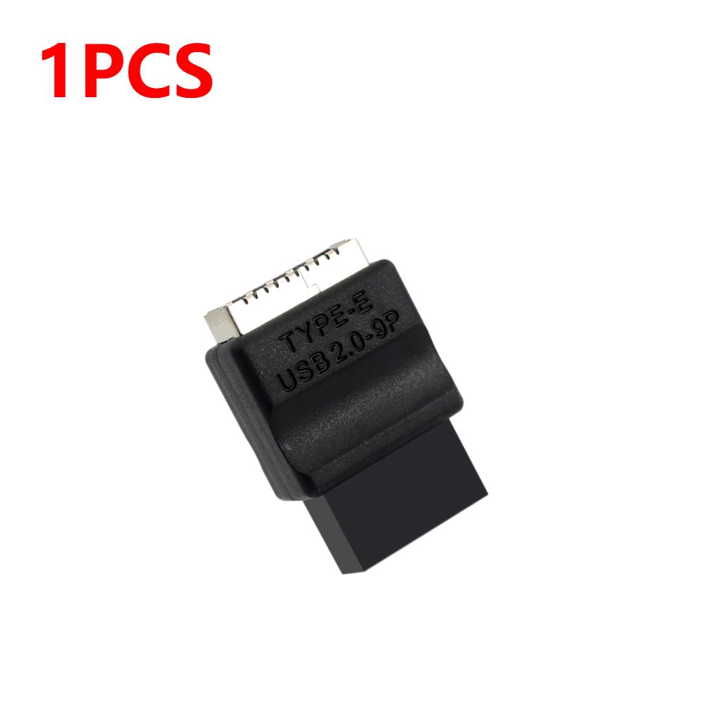 

1-10PCS Motherboard Extension Adapter USB2.0 9pin Male To Type-E Female Adapter TYPE-E Interface Header Adapter for Desktop PC