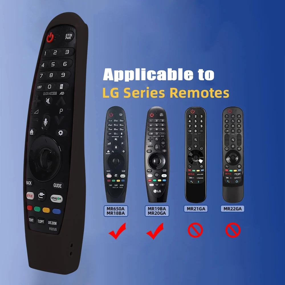 1/2pcs Silicone Protective Case for LG AN-MR600 MR650 MR18BA MR19BA MR20GA Magic Remote Control Cover Smart OLED TV Console