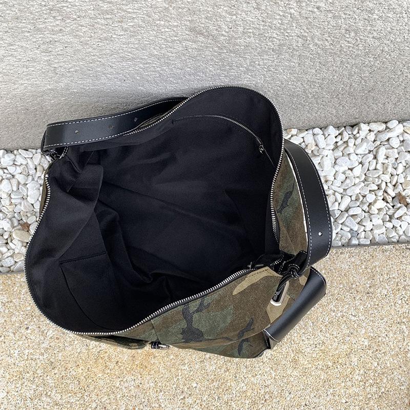 Design del Marchio Camouflage Borsa a Secchiello da Donna a Spalla Borse da Donna Grande Capacità Viaggio Tela Borse a Tracolla da Donna Tote
