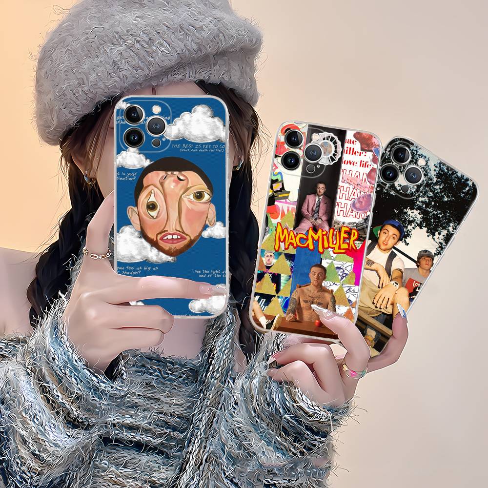 Cool M-mac Miller TPU Silicone Case For IPhone 11 12 13 14 15 16 17 Pro Max Shockproof Clear Back Cover