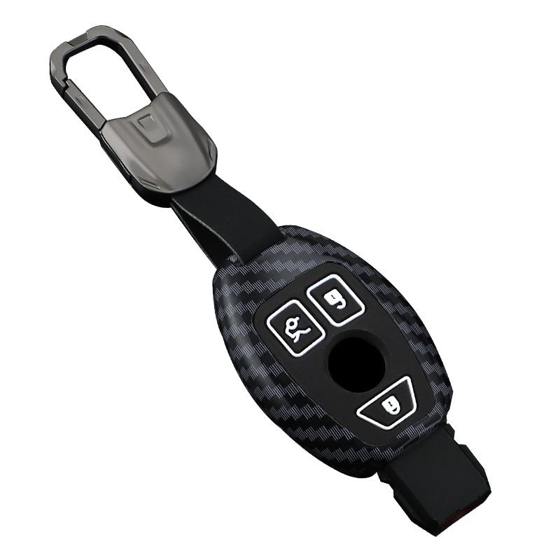 Suitable Abs Carbon Fiber Car Key Case Cover For Mercedes Benz A B C Class Gls Gla Glk Glc Cls Cla Amg W204 W205 W212 W463 W176