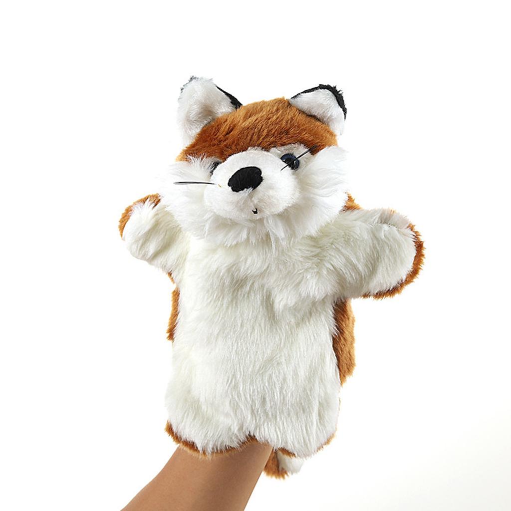 Cute Plush Hand Puppet Pretend Playing Doll Soft Animal Puppet Parent Child Interaction Toy Christmas Gift