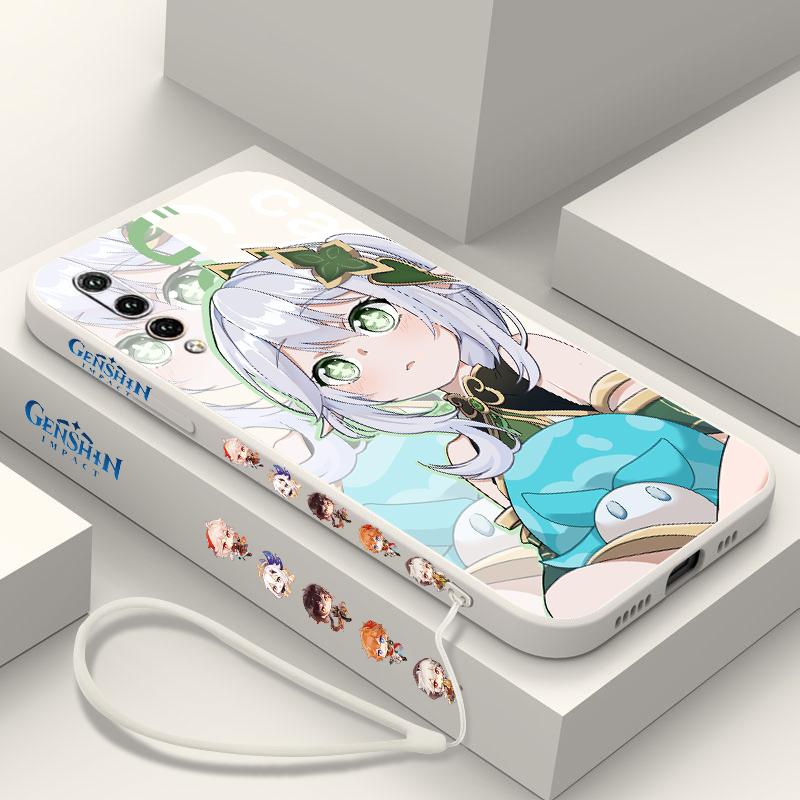 Genshin Impact Nahida HUTAO Für Huawei Y9S Y9A Y9 Y6 Nova Y70 9 8 P50 P40 P30 P20 Pro Lite E 5G Flüssigkeit Links Seil Telefon Fall