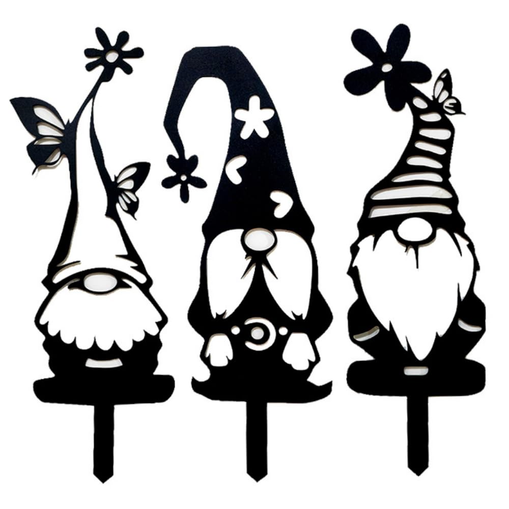 

ideamall Gardening Accessories Fairy Objects, Iron, Nordic Style, Garden Objects, Set of 3