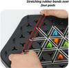 Chain Chess Classic Puzzle Board Game 1/2/4PCS Triangle Chess Rubber Band Multiplayer Battle Educational Chess for Kids