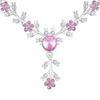 American Diamond Style Silver Plated Necklace with Earrings Jewellery Set for Women – Perfect for Party, Wedding, and Engagement