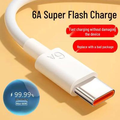 6A Schnelllade-Typ-C-Datenkabel, 120W Ladegerät für Huawei, Xiaomi, Vivo Android-Geräte.
