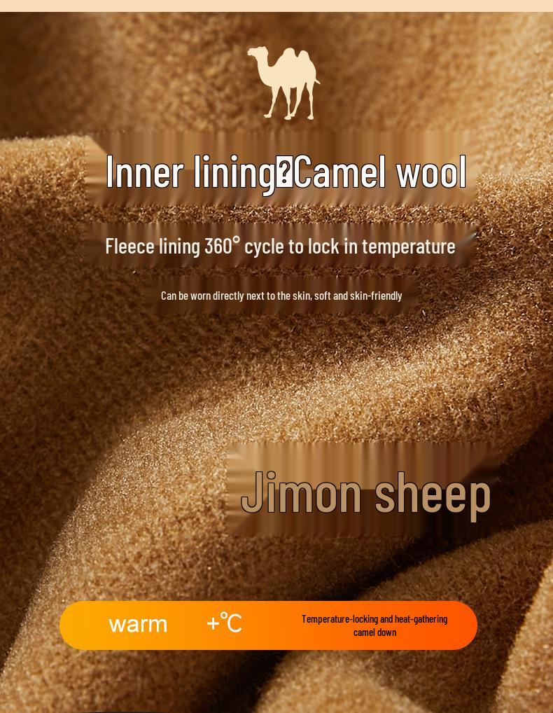 Herren- und Damen-Fleecegefütterte Extra Dicke Woll-Baumwollhosen für Winterwärme