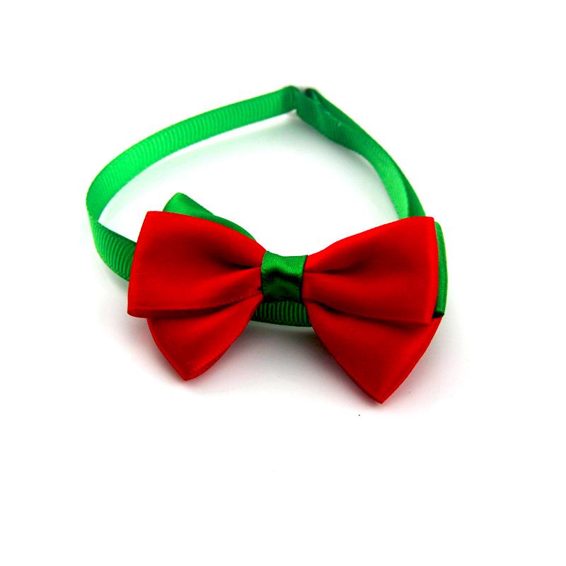 Christmas Handmake Dog Bow Ties Puppy Bowties Pet Cat Dog Bow Tie Collar for Dogs Grooming Dog Christmas Accessories