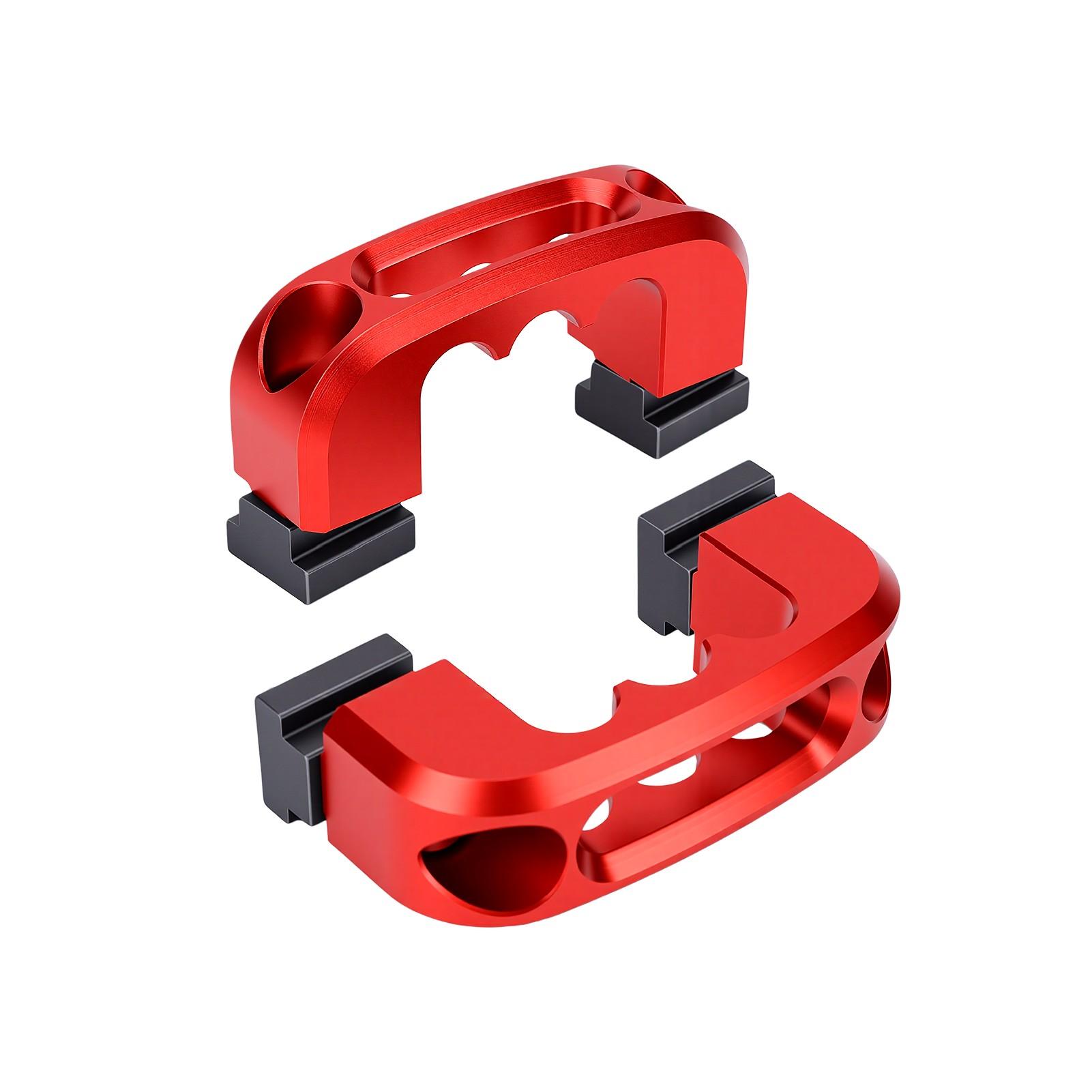Lot de 2 taquets de rail de lit, Ancrages d'arrimage compatibles avec Toyota Tacoma, Remplace PT278 35160 35111 35112 35100 S1 35050 S1 red