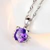 925 Sterling Silver Moon Necklace Pendant Zircon For Women Fashion Exquisite Student Girlfriend Jewelry Accessories Heart GiftGood Product
