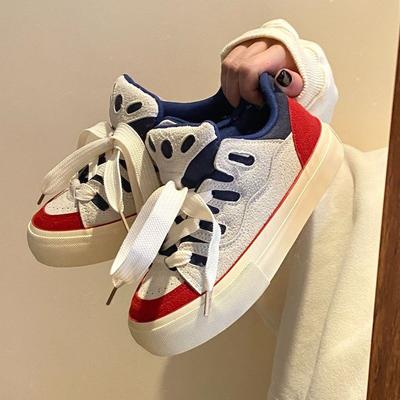 Moda Kadın Spor Ayakkabıları Platform Tenis Spor Yürüyüş Moda Düz Ayakkabılar Sevimli Kaykay Günlük Ayakkabılar Pembe Kalın Tabanlı Kadın Ayakkabıları
