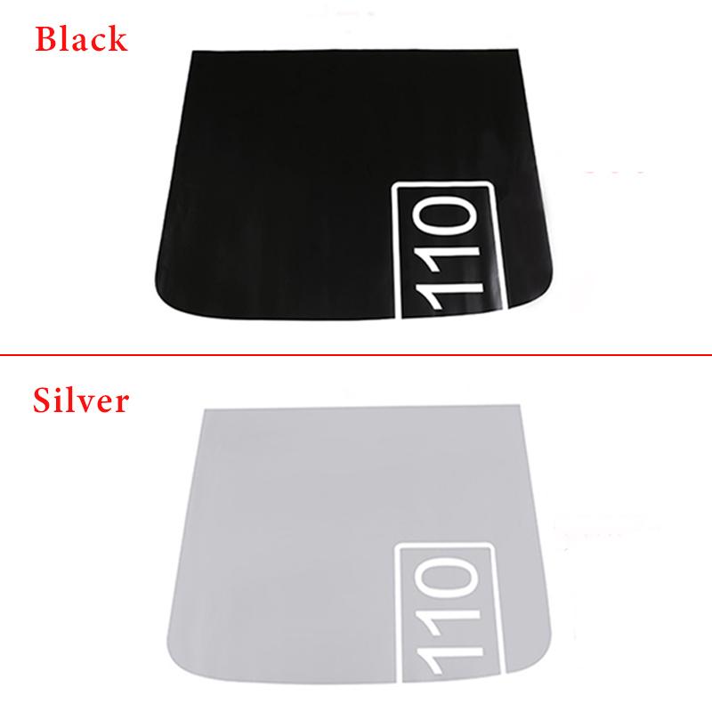 For Land Rover Defender 110 Black Car Styling Front Engine Hood Pull flower film Decal Sticker Vinyl Graphic