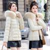 Winter New Cotton-padded Clothes Women's Korean Version Slim-fitting Women's Cotton-padded Clothes Short Fur-collared Cotton-padded Clothes Women's