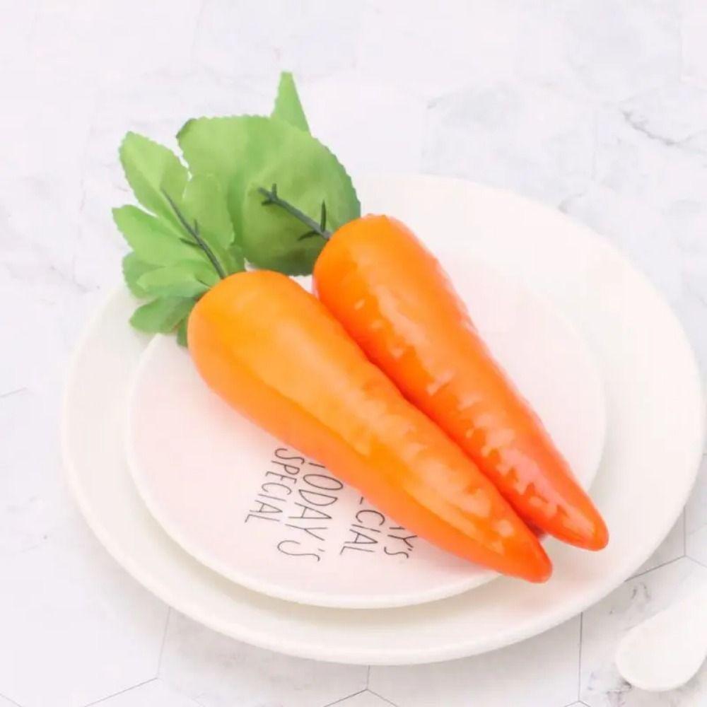 3D Carrot Model Artificial Fake Vegetable Props Fake Vegetable Simulated Foam Carrot  Party