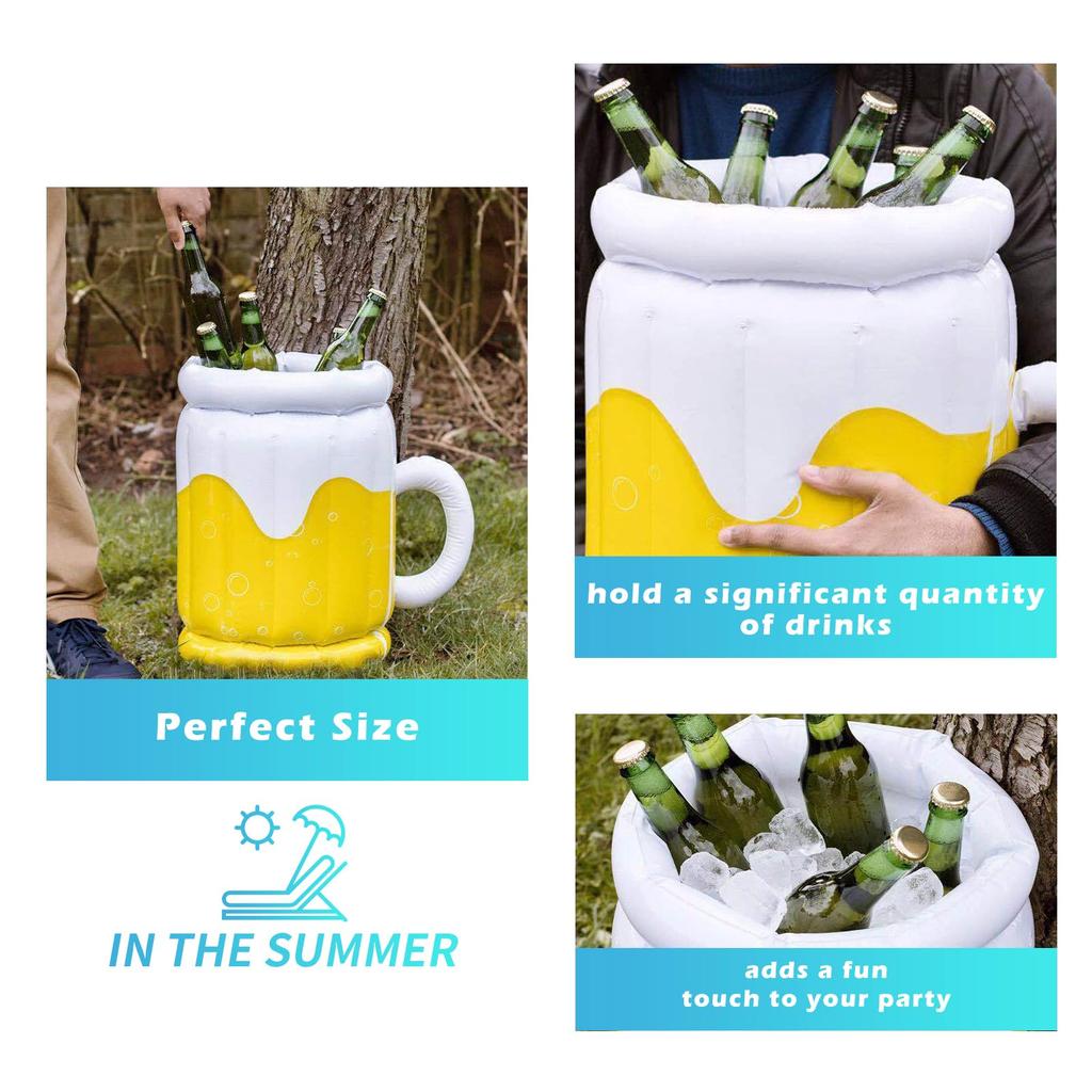 Large Inflatable Cooler Party Floating Drink Cooler2 in 1 Drink Floater and Party Supplies Summer Party Decoration Drink Floater